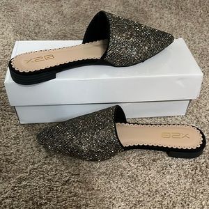 Black Bling Flats size 9 brand new